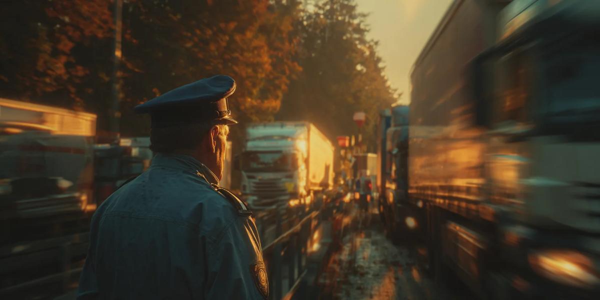 Таможенник в парадной форме на фоне символики ведомства - обложка статьи про День таможенника