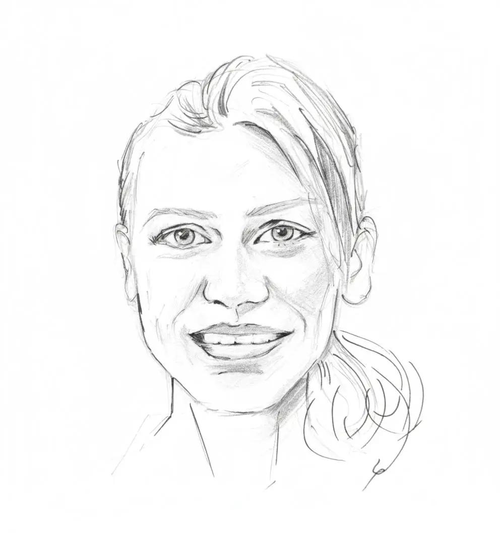 Карандашный портретный скетч