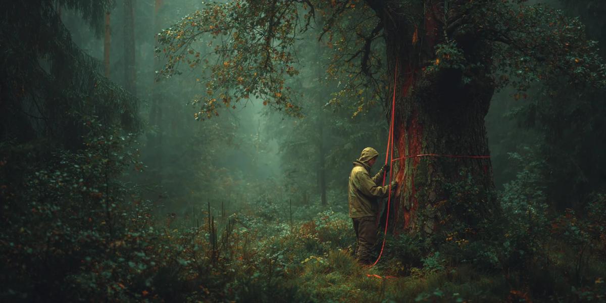 20 сентября - День работников леса в Беларуси: подарок с душой природы Лесник в профессиональной одежде на фоне залитого солнцем хвойного леса - обложка статьи про День работников леса