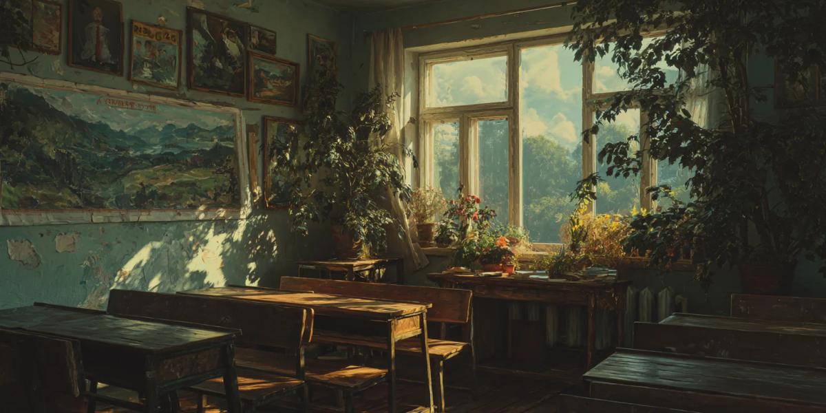 4 октября - День учителя в Беларуси: что подарить Учитель в светлом классе у окна, спокойная теплая атмосфера и мягкий дневной свет - обложка статьи